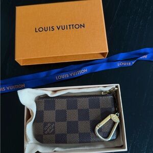 LOUIS VUITTON Damier Ebene Key Pouch